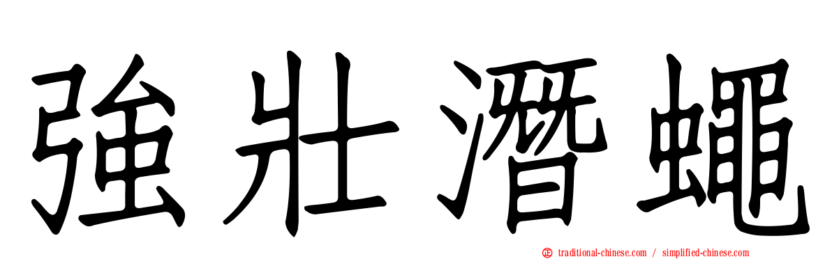 強壯潛蠅