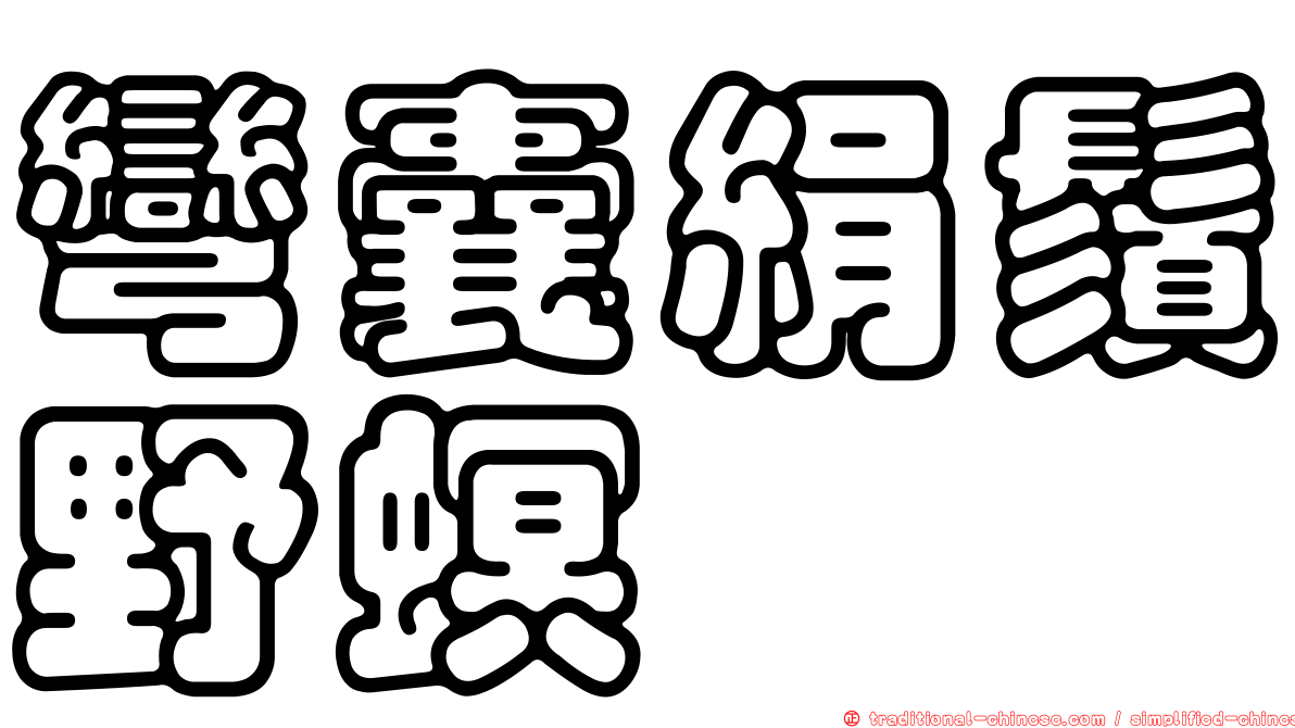 彎囊絹鬚野螟