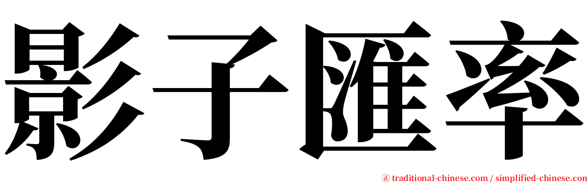 影子匯率 serif font