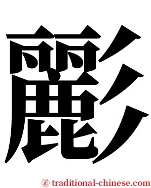 彲 serif font