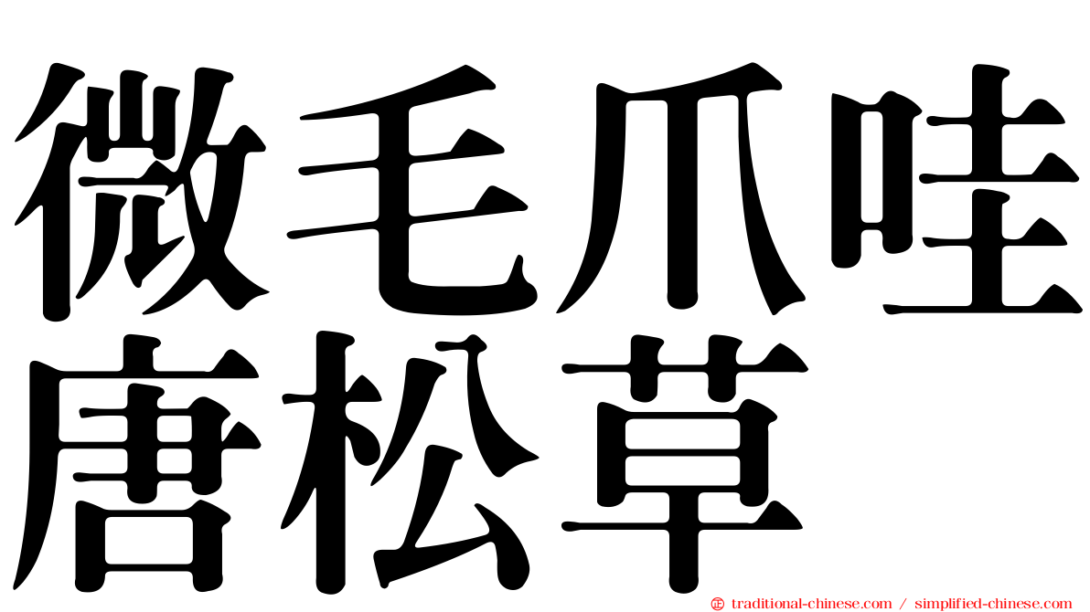 微毛爪哇唐松草