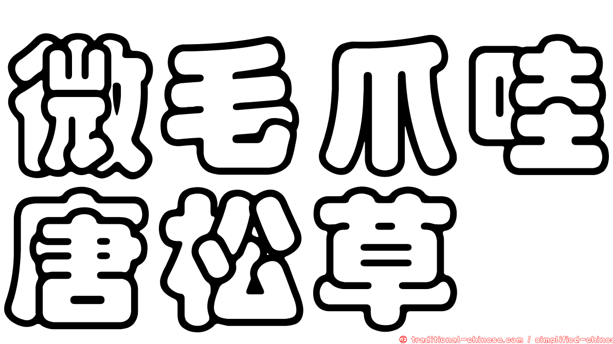 微毛爪哇唐松草