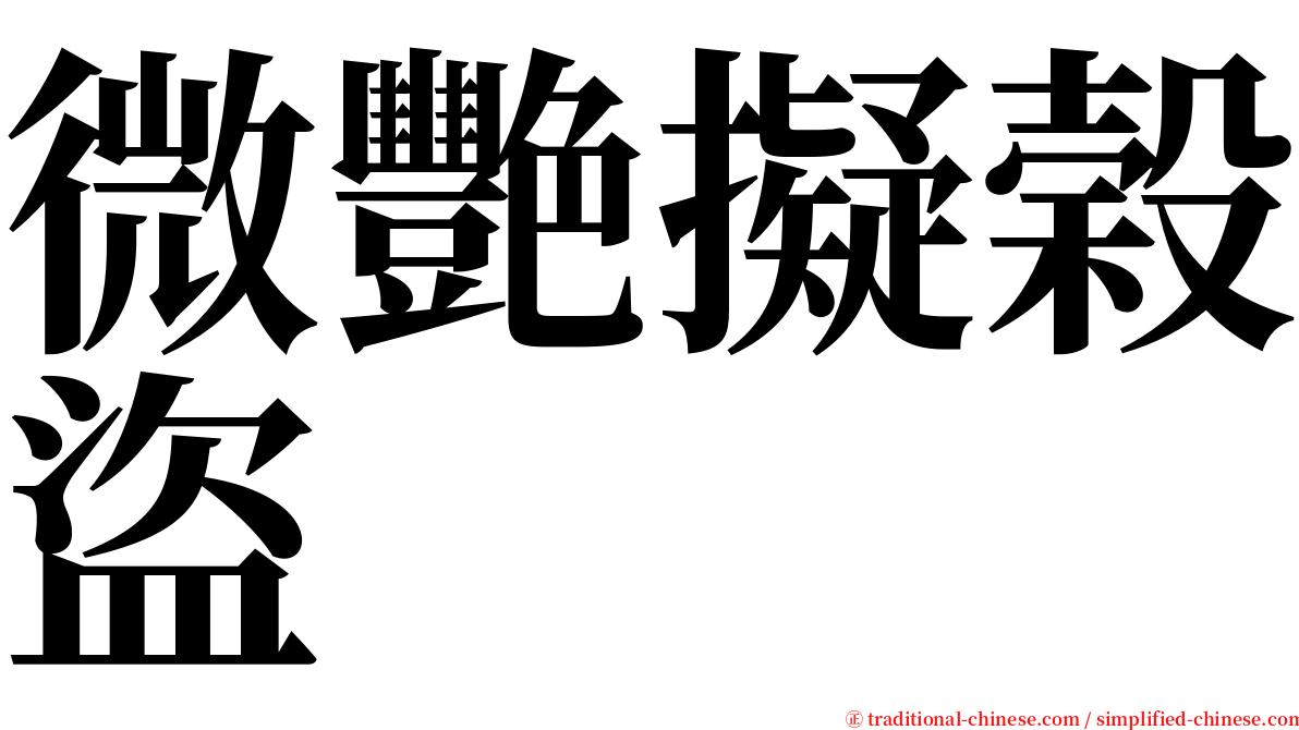 微艷擬榖盜 serif font