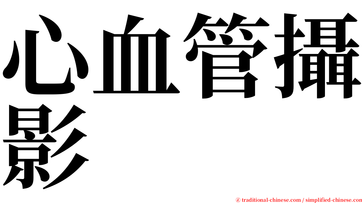 心血管攝影 serif font