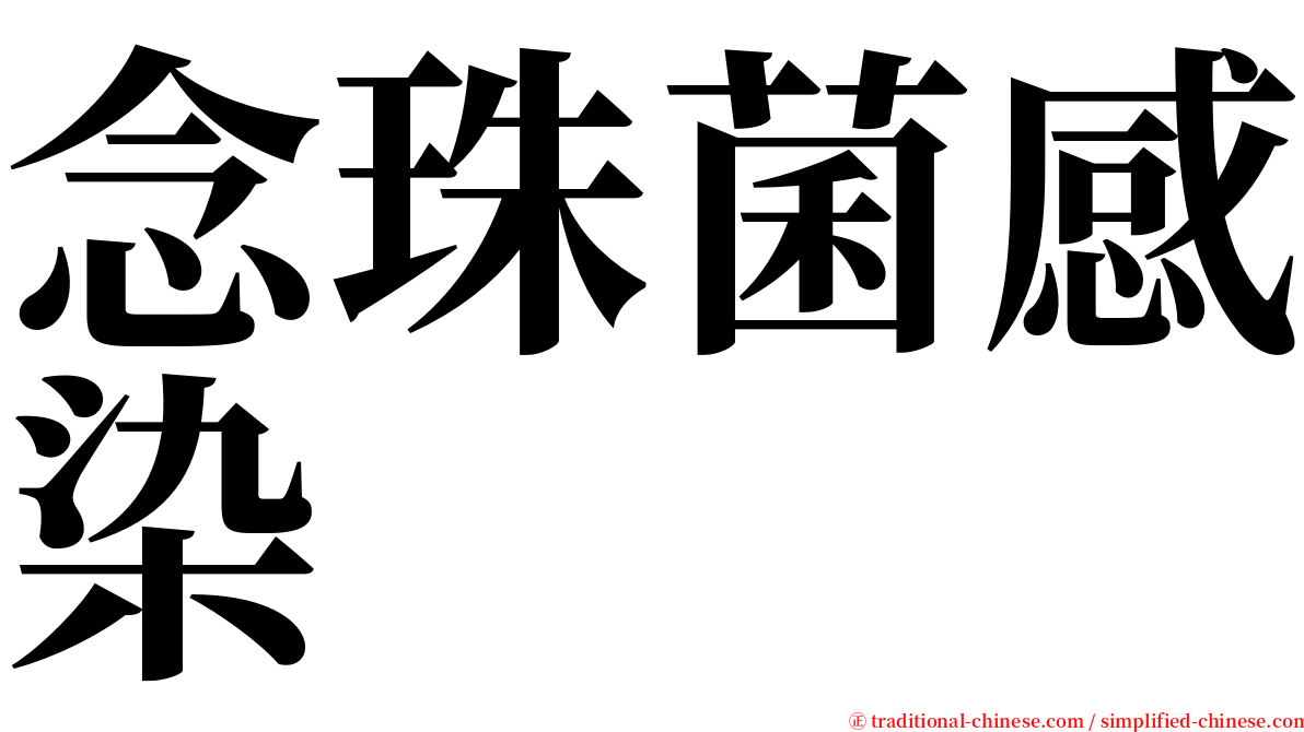 念珠菌感染 serif font