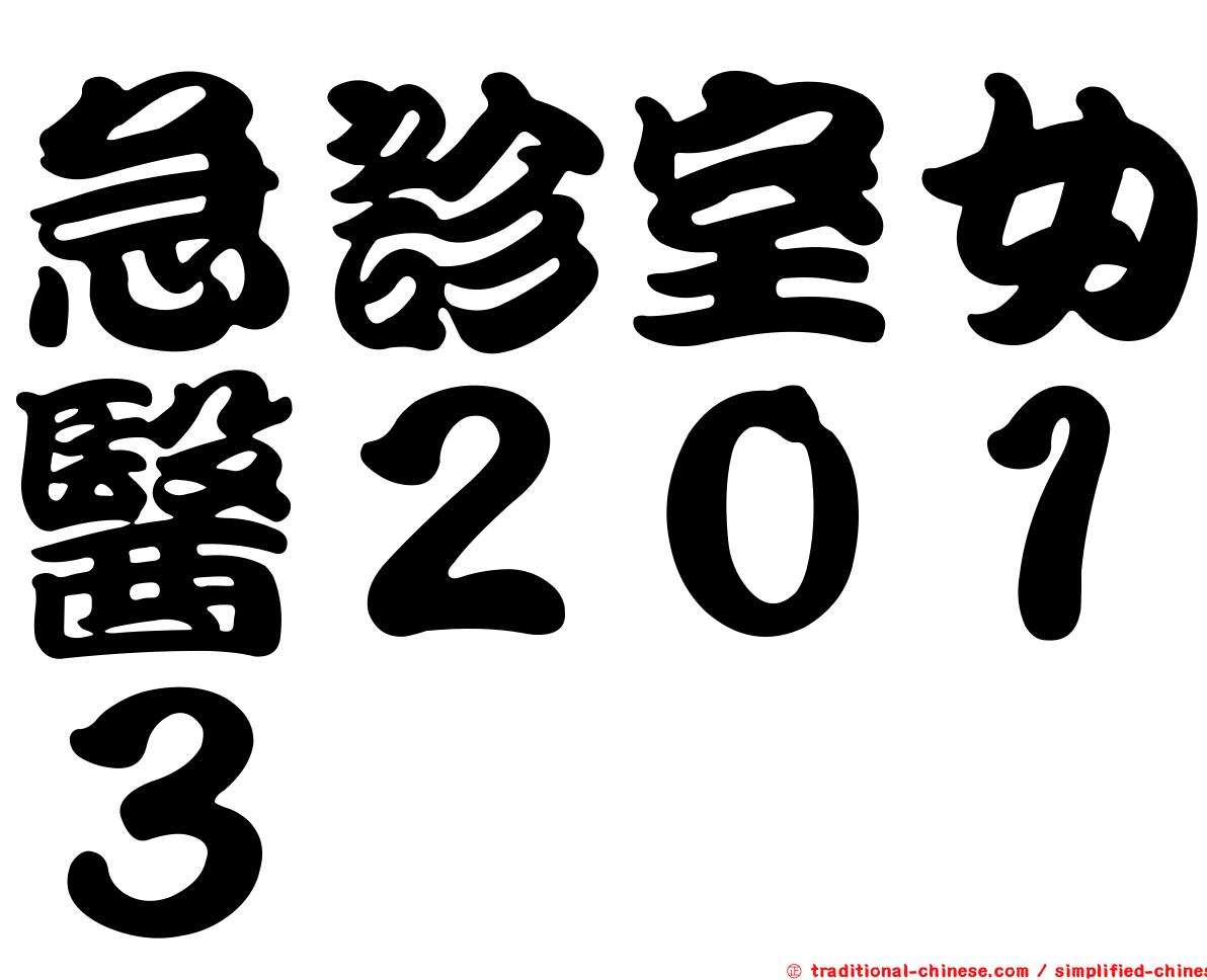 急診室女醫２０１３