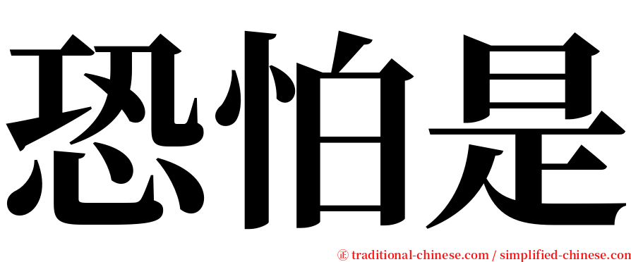 恐怕是 serif font