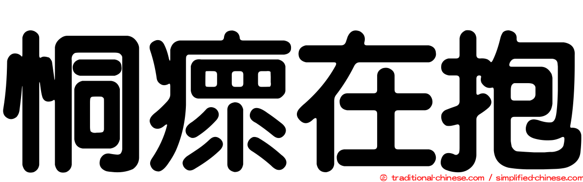 恫瘝在抱