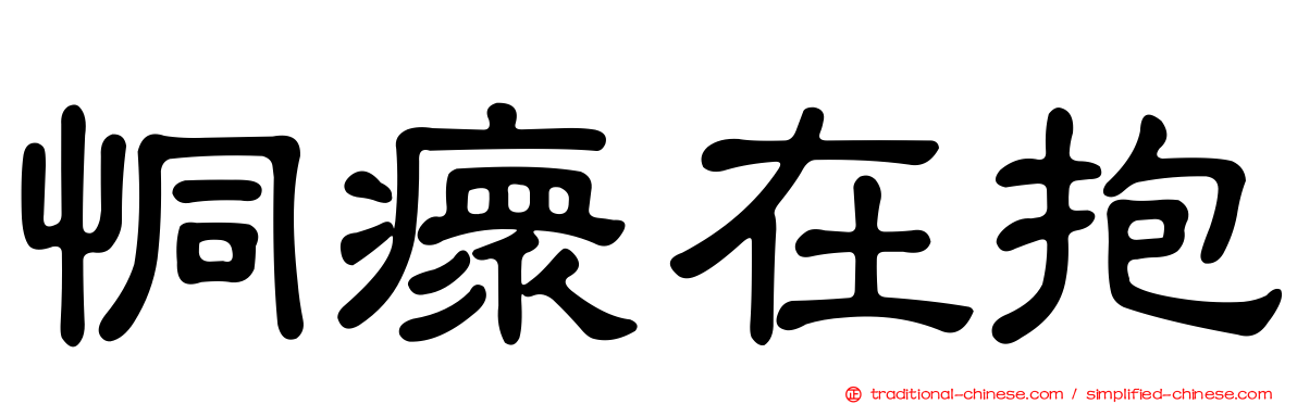 恫瘝在抱