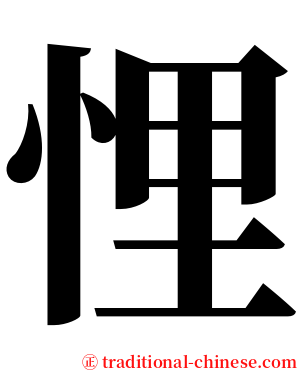 悝 serif font