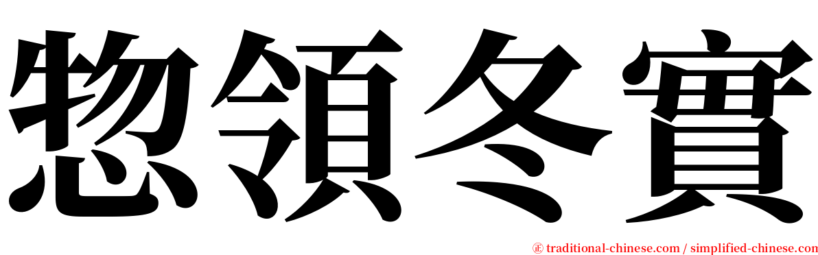 惣領冬實 serif font