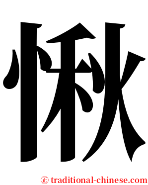 愀 serif font