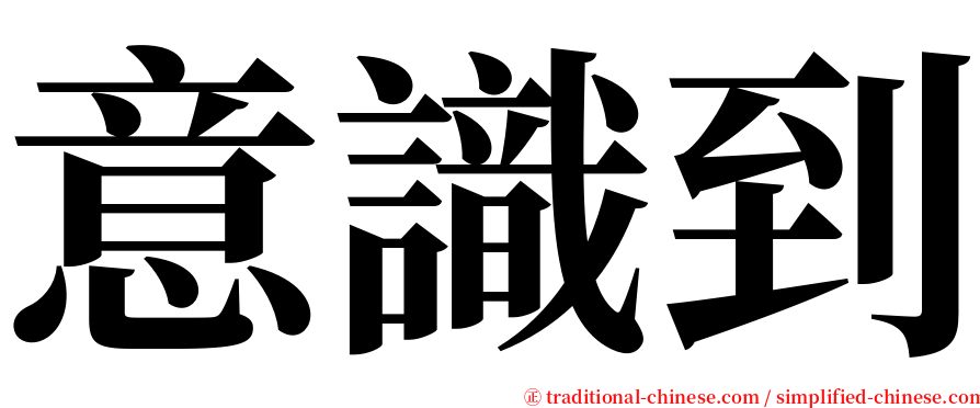 意識到 serif font