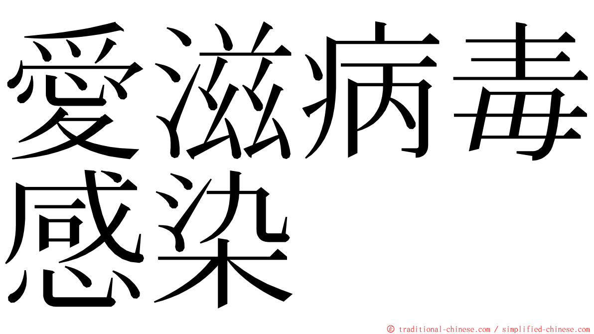 愛滋病毒感染 ming font