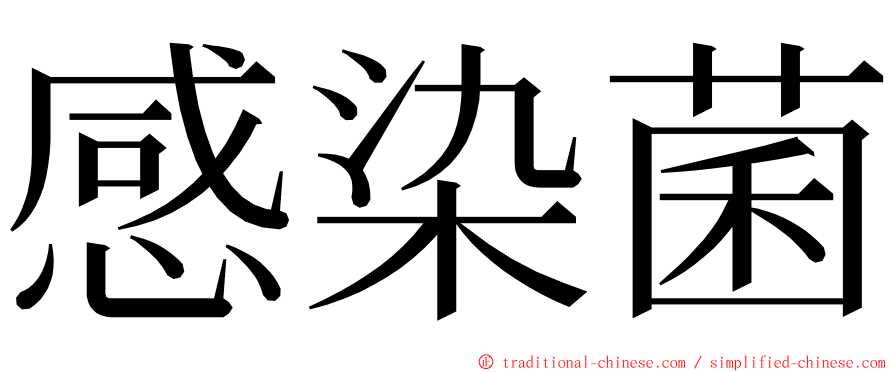 感染菌 ming font