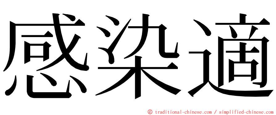 感染適 ming font