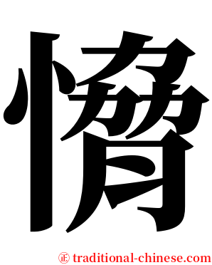 愶 serif font