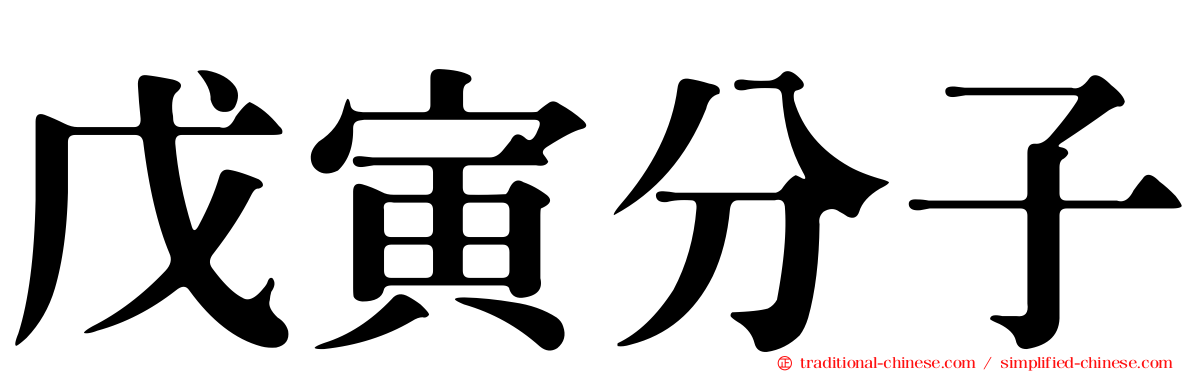 戊寅分子