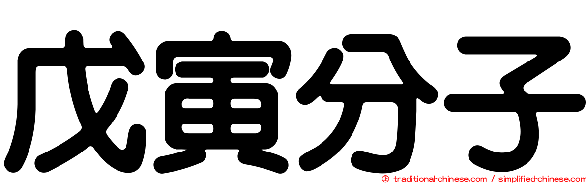 戊寅分子