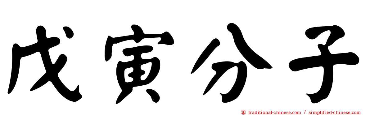 戊寅分子