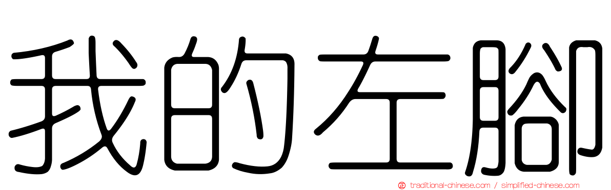 我的左腳