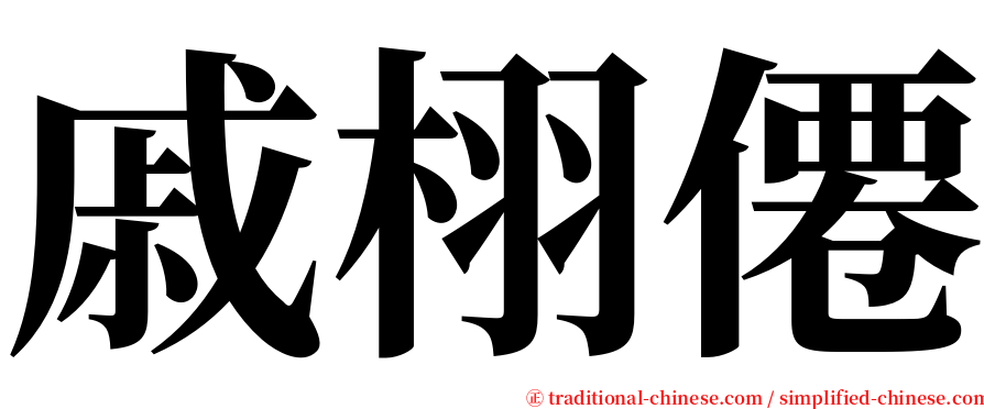 戚栩僊 serif font