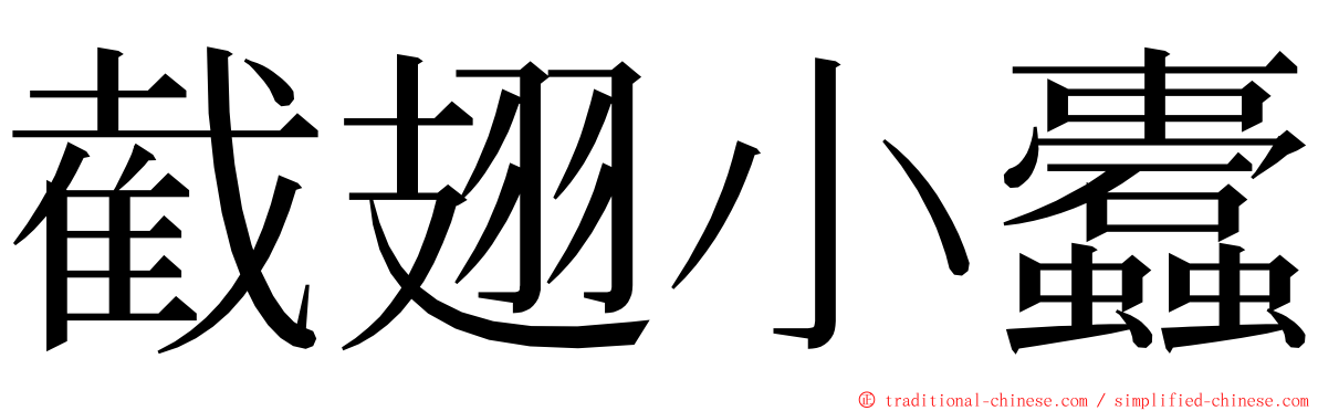 截翅小蠹 ming font