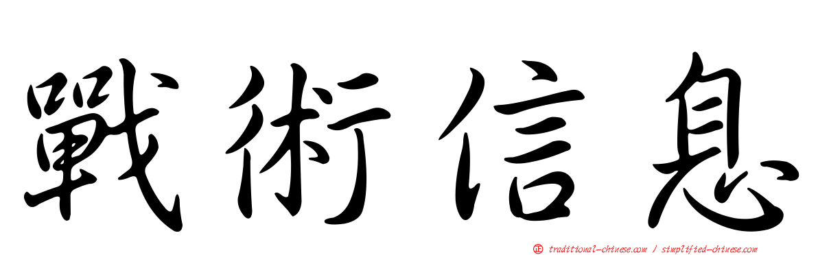 戰術信息