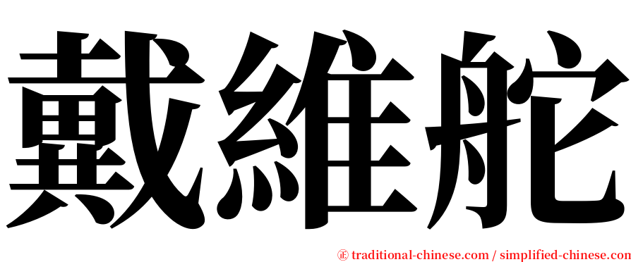 戴維舵 serif font