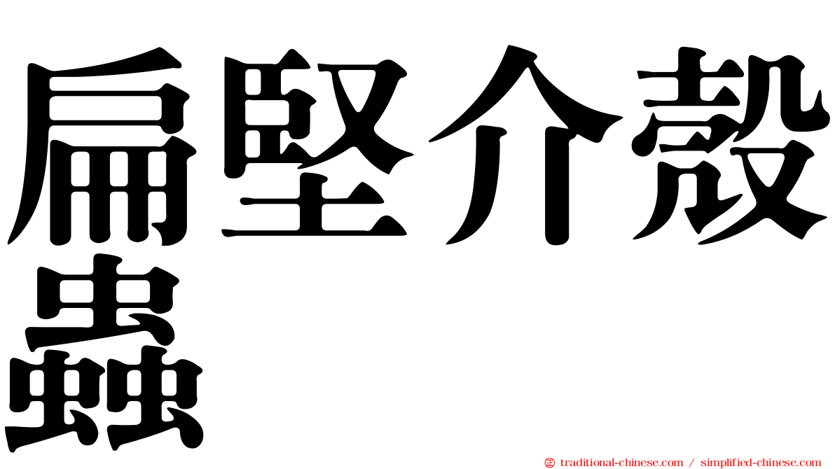 扁堅介殼蟲