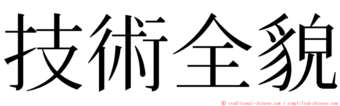 技術全貌 ming font