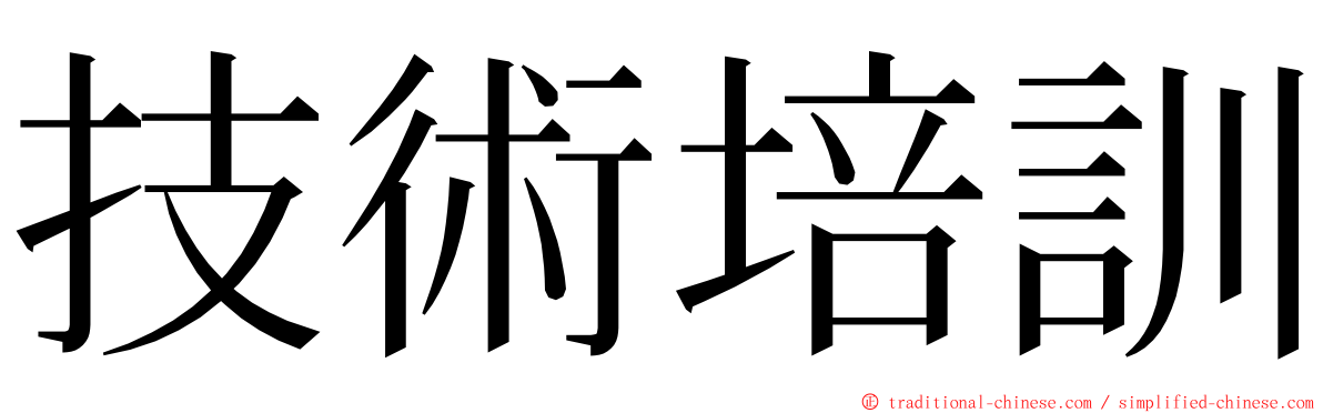 技術培訓 ming font