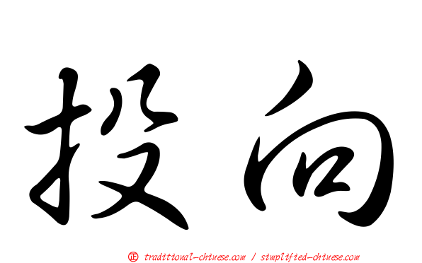 投向