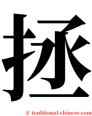 拯 serif font