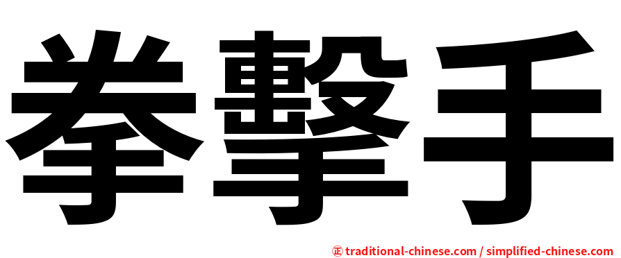 拳擊手