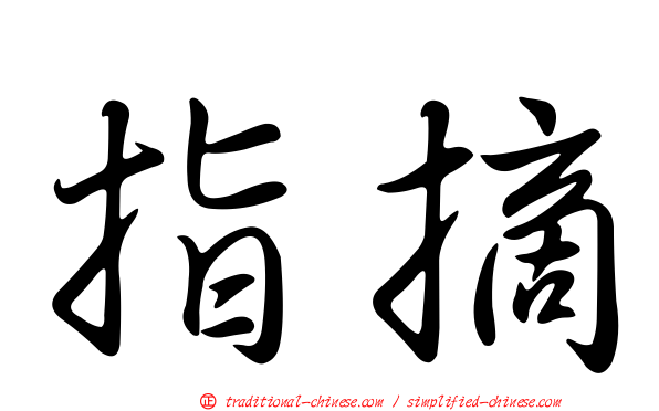 指摘