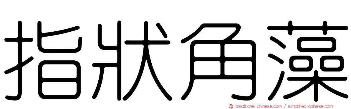 指狀角藻