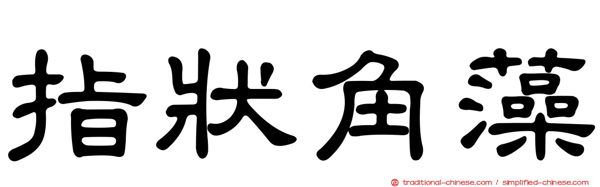 指狀角藻