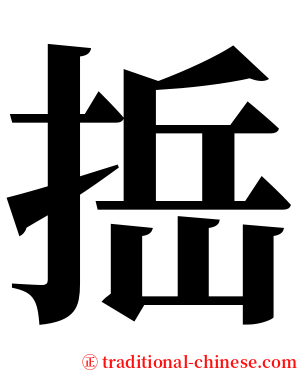 捳 serif font