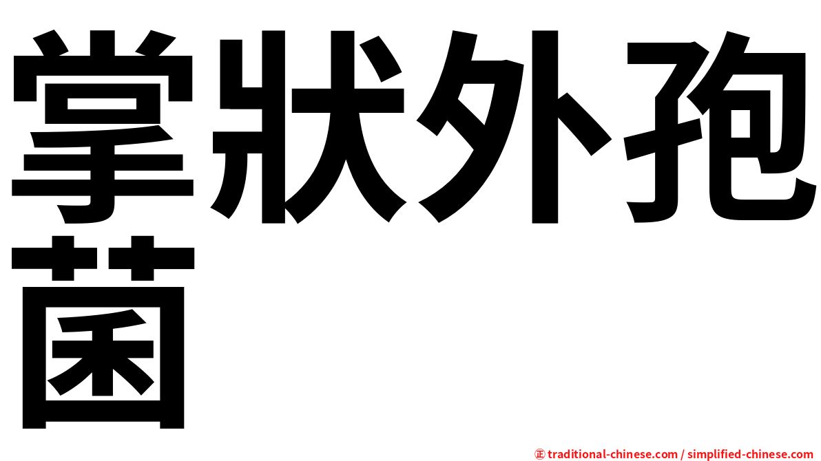 掌狀外孢菌