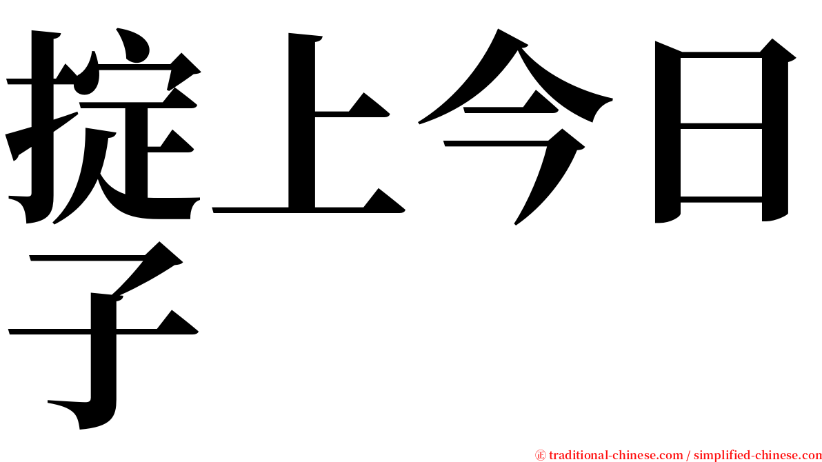 掟上今日子 serif font