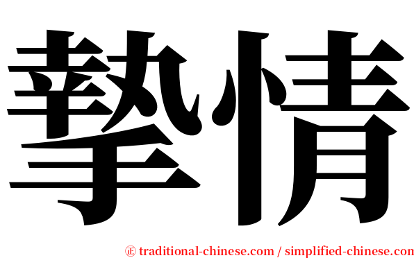 摯情 serif font