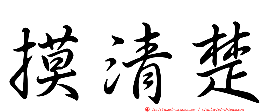 摸清楚