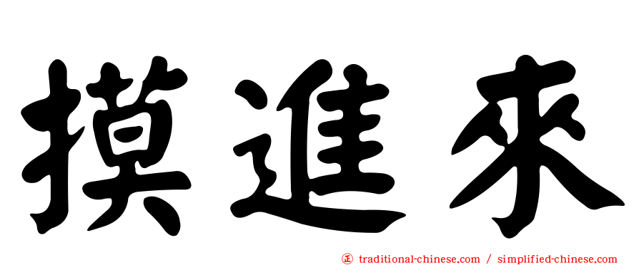 摸進來