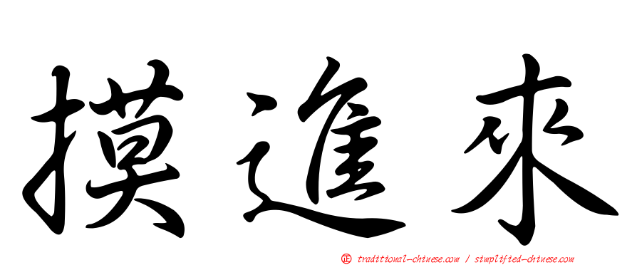 摸進來