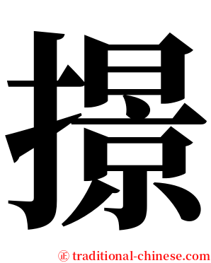 撔 serif font