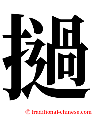 撾 serif font