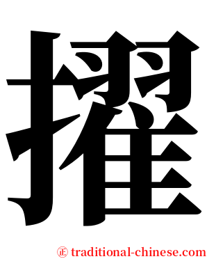 擢 serif font