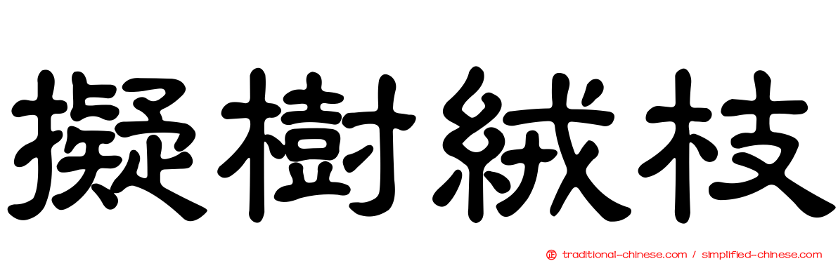 擬樹絨枝