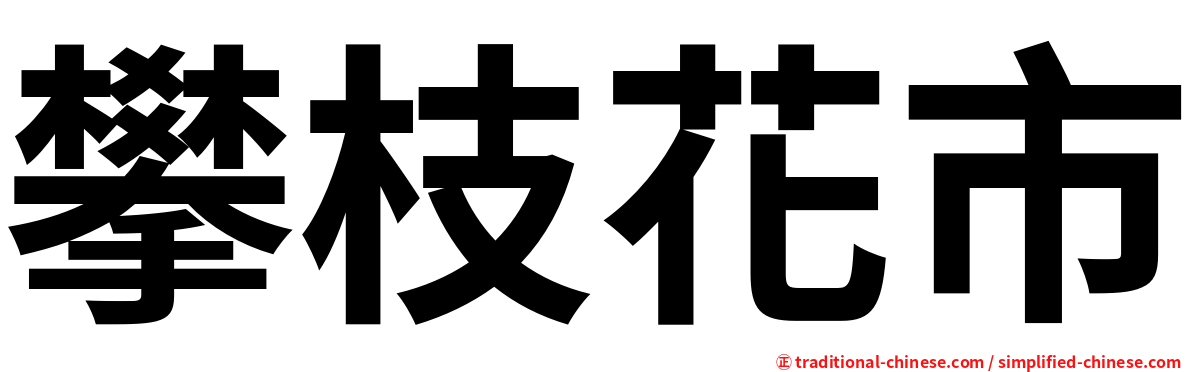 攀枝花市